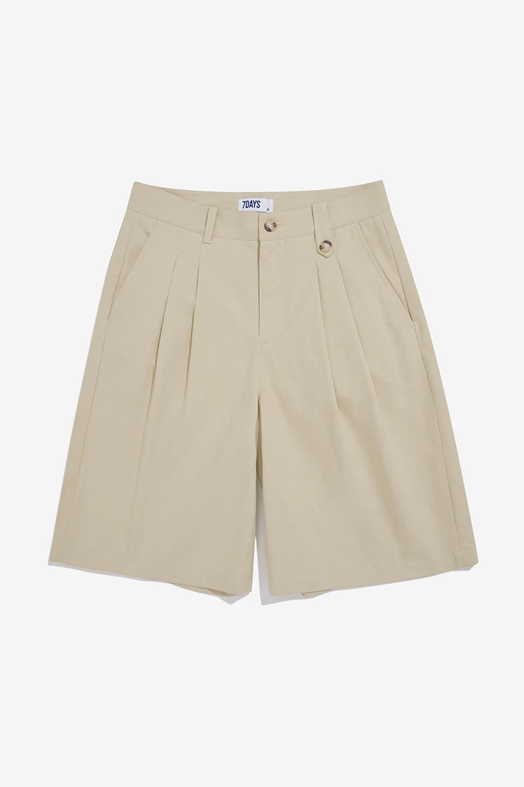 KHAKI BERMUDA SHORT - BEIGE