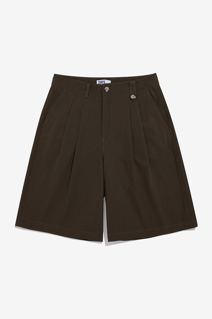 KHAKI BERMUDA SHORT - BROWN